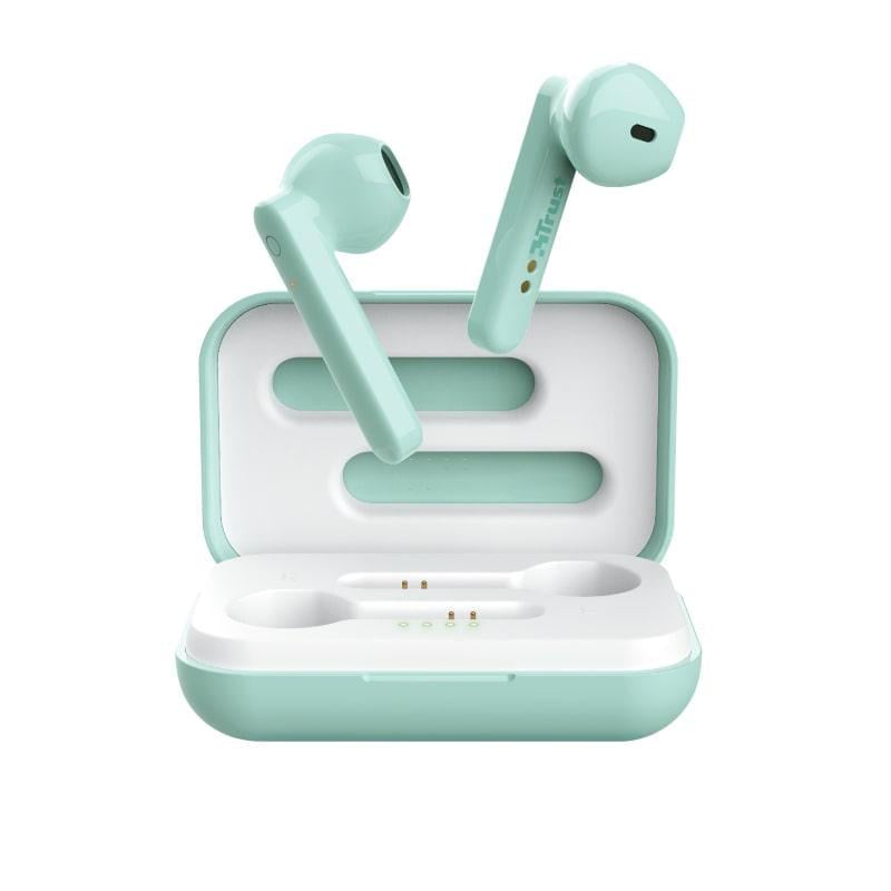 Наушники Trust Primo Touch True Wireless в кейсе Мятный (23781)