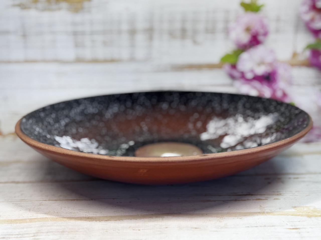 Блюдо глиняное Рождественское зима d 30 см ручной работы - фото 2 Блюдо глиняное Рождественское зима d 30 см ручной работы - фото 2