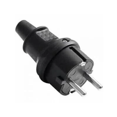 Вилка каучуковая с заземлением Horoz Alfa прямая (2237268498)