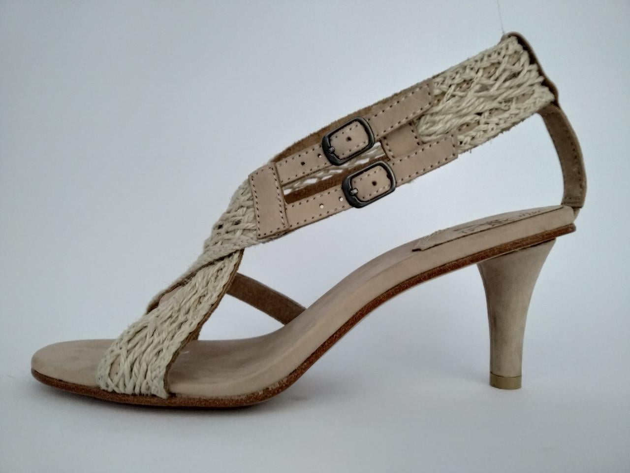 Босоніжки жіночі шкіряні Diesel Dahlia №06 р. 37 24,5 см Бежевий (997506991)