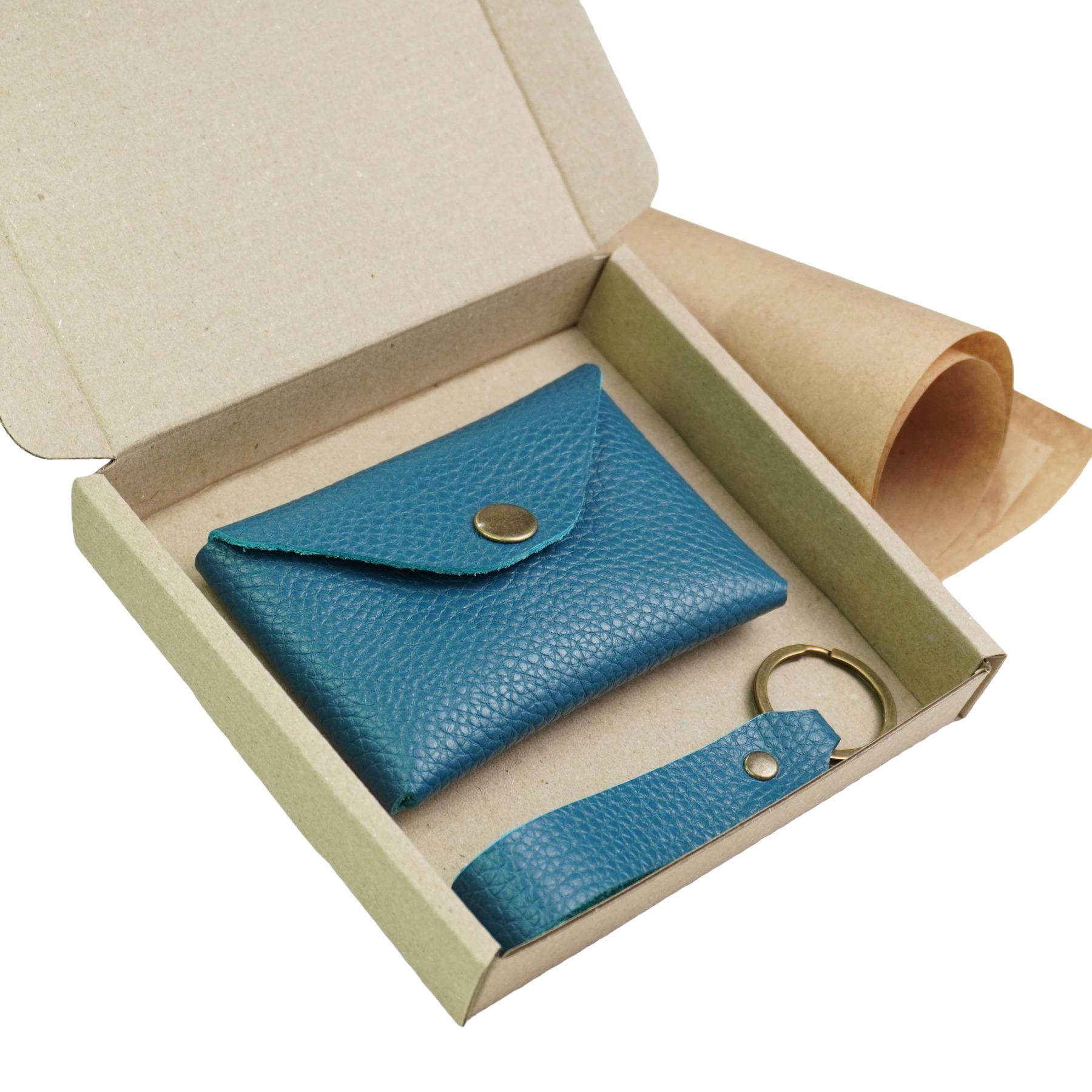 Гаманець шкіряний Флотар Mini-01 Синій - фото 5