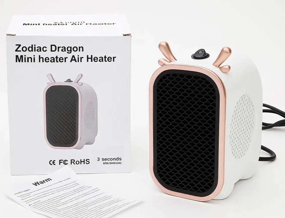 Обогреватель настольный 800 Вт 16x13 см Белый (234590590)