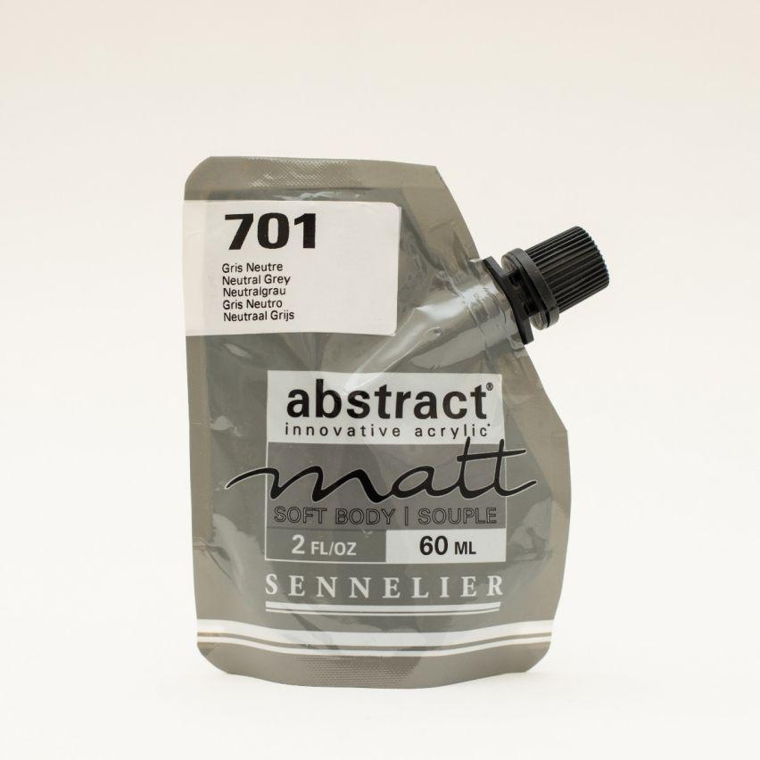 Краска акриловая Sennelier Abstract 60 мл матовая Neutral Grey
