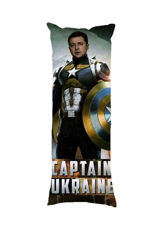 Подушка дакимакура Сaptain Ukraine Владимир Зеленский декоративная ростовая для обнимания 30x60 см (1834004349) Подушка дакимакура Сaptain Ukraine Владимир Зеленский декоративная ростовая для обнимания 30x60 см (1834004349)