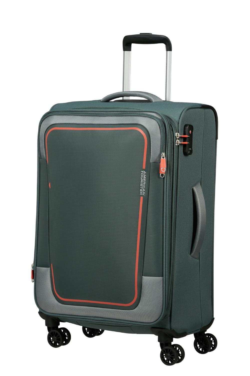 Чемодан American Tourister PULSONIC 68x44x27/30 см Зеленый (MD6*04002) - фото 1