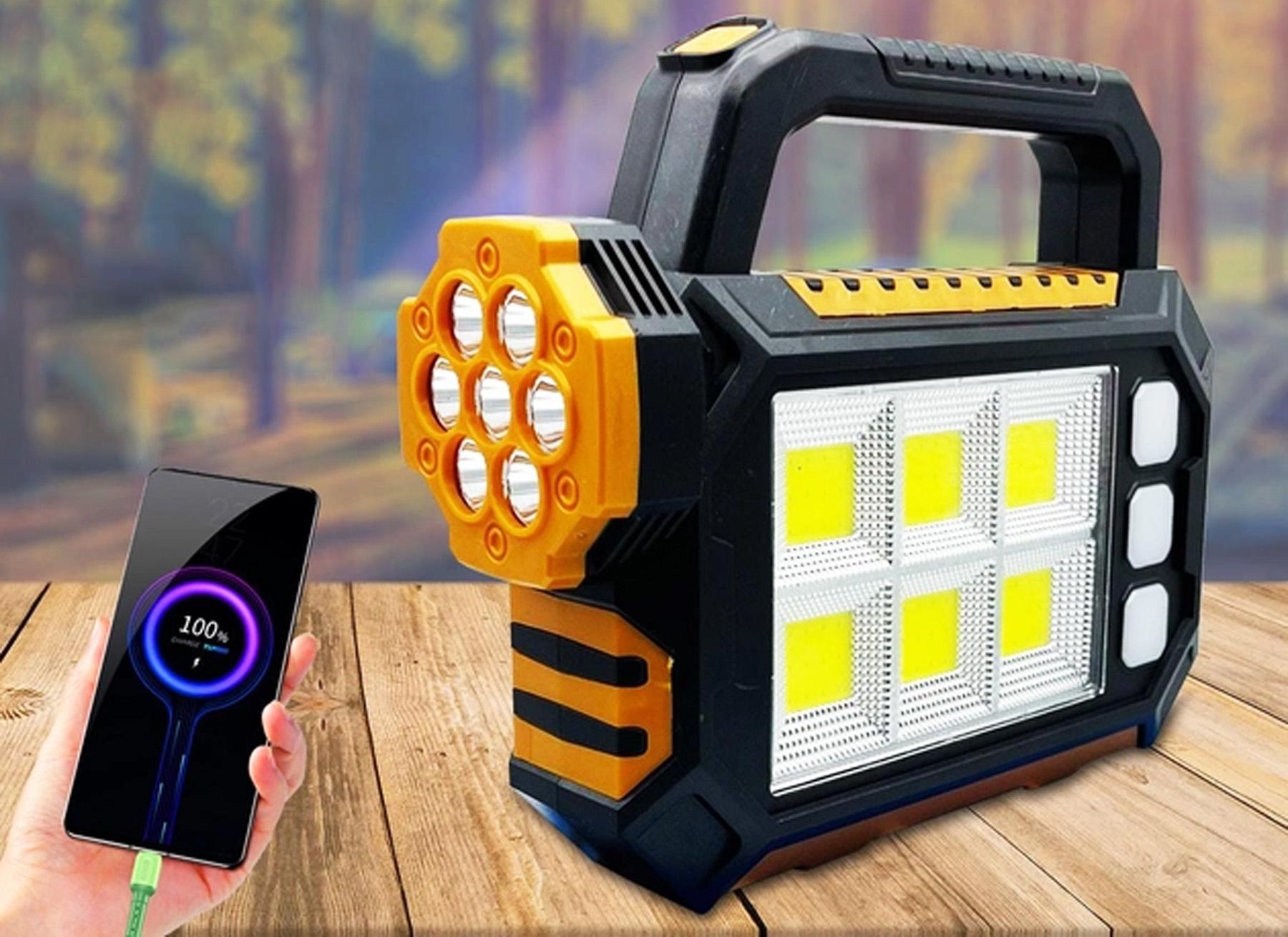 Фонарь кемпинговый с солнечной панелью и Power Bank HS-8029-7-A 2800 мАч с USB (234564443) - фото 4 Фонарь кемпинговый с солнечной панелью и Power Bank HS-8029-7-A 2800 мАч с USB (234564443) - фото 4