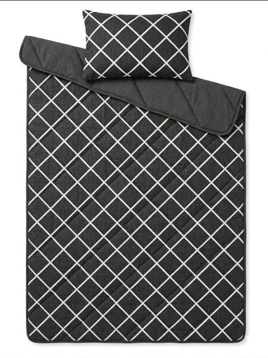 Набор из одеяла и подушки Action в чехле для переноски Серо-белый (2245)