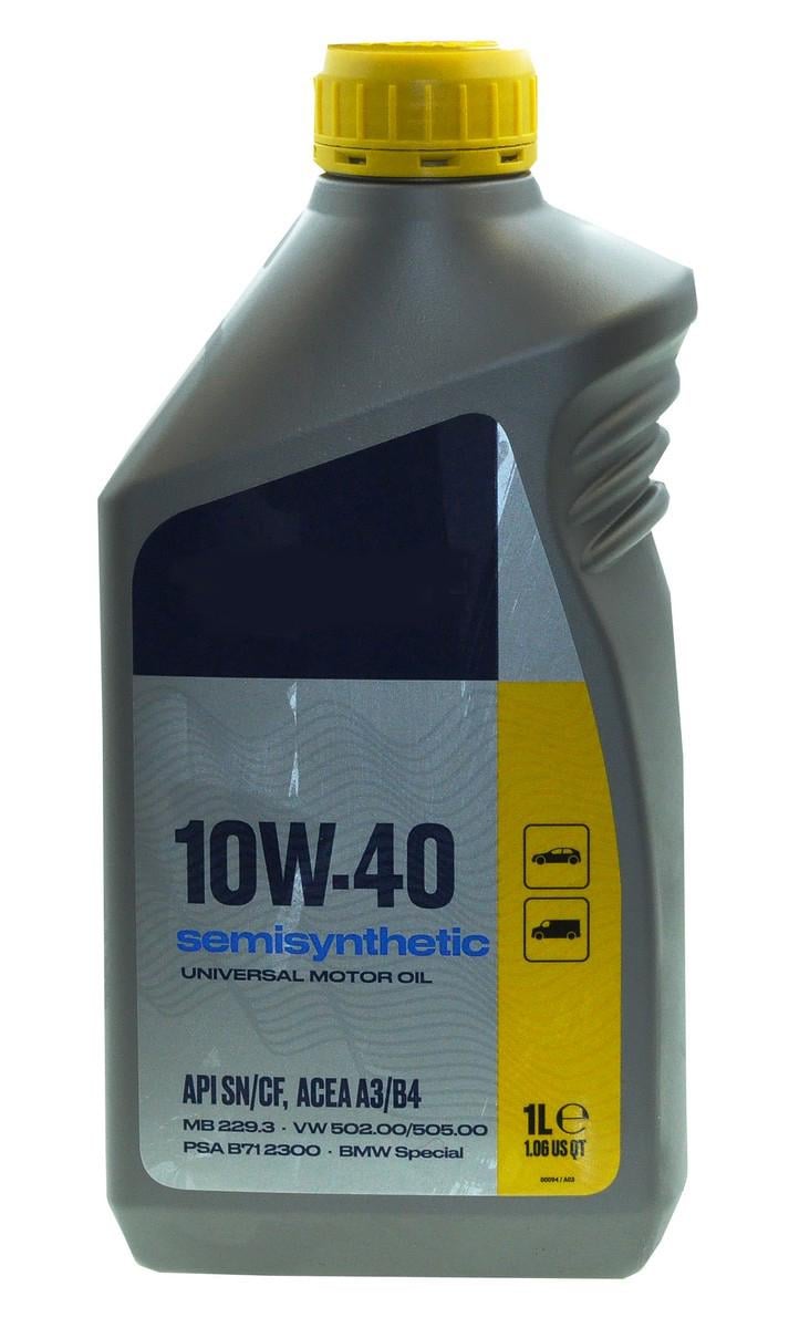 Масло SEMISYNTHETIC 10W-40 SAE API SN/CF канистра пластик 1 л (смаз261)