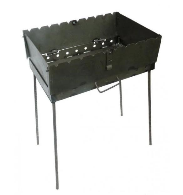 Разборный мангал чемодан на 8 шампуров 2 мм (0909741)