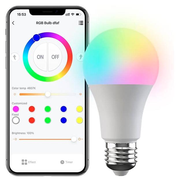 Лампа Bluetooth BLE Smart Bulb RGB 15W E27 - фото 2