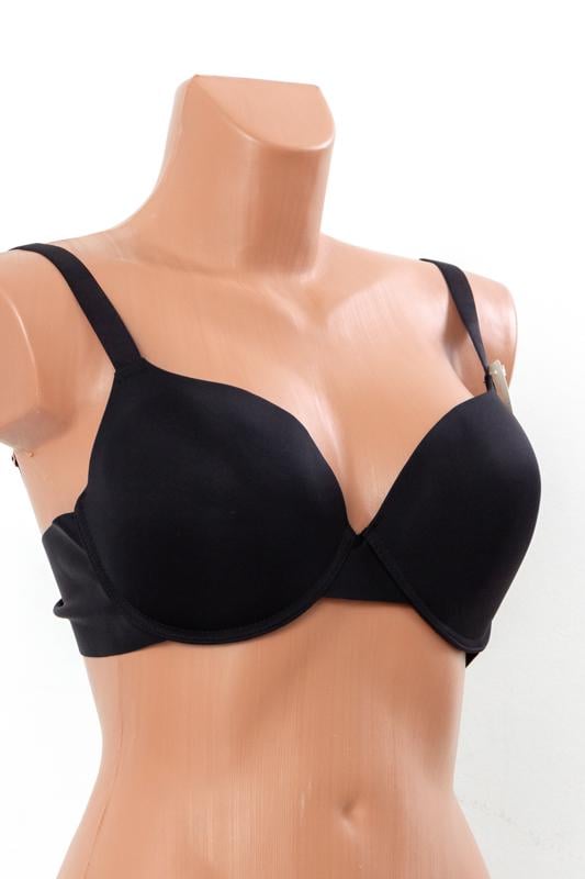 Бюстгальтер гладкий планж на кісточках Носи Своє Чашка C 85С Чорний (15999)