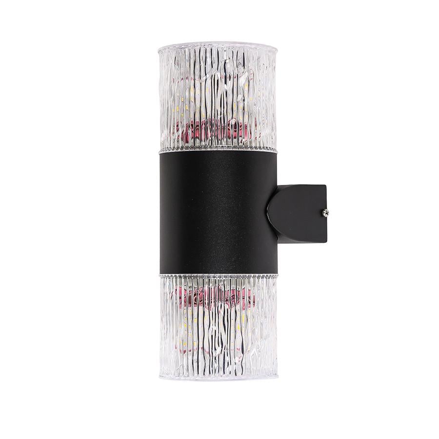 Бра уличное на 2 лампы 804W1906-2 BK Черный/Прозрачный