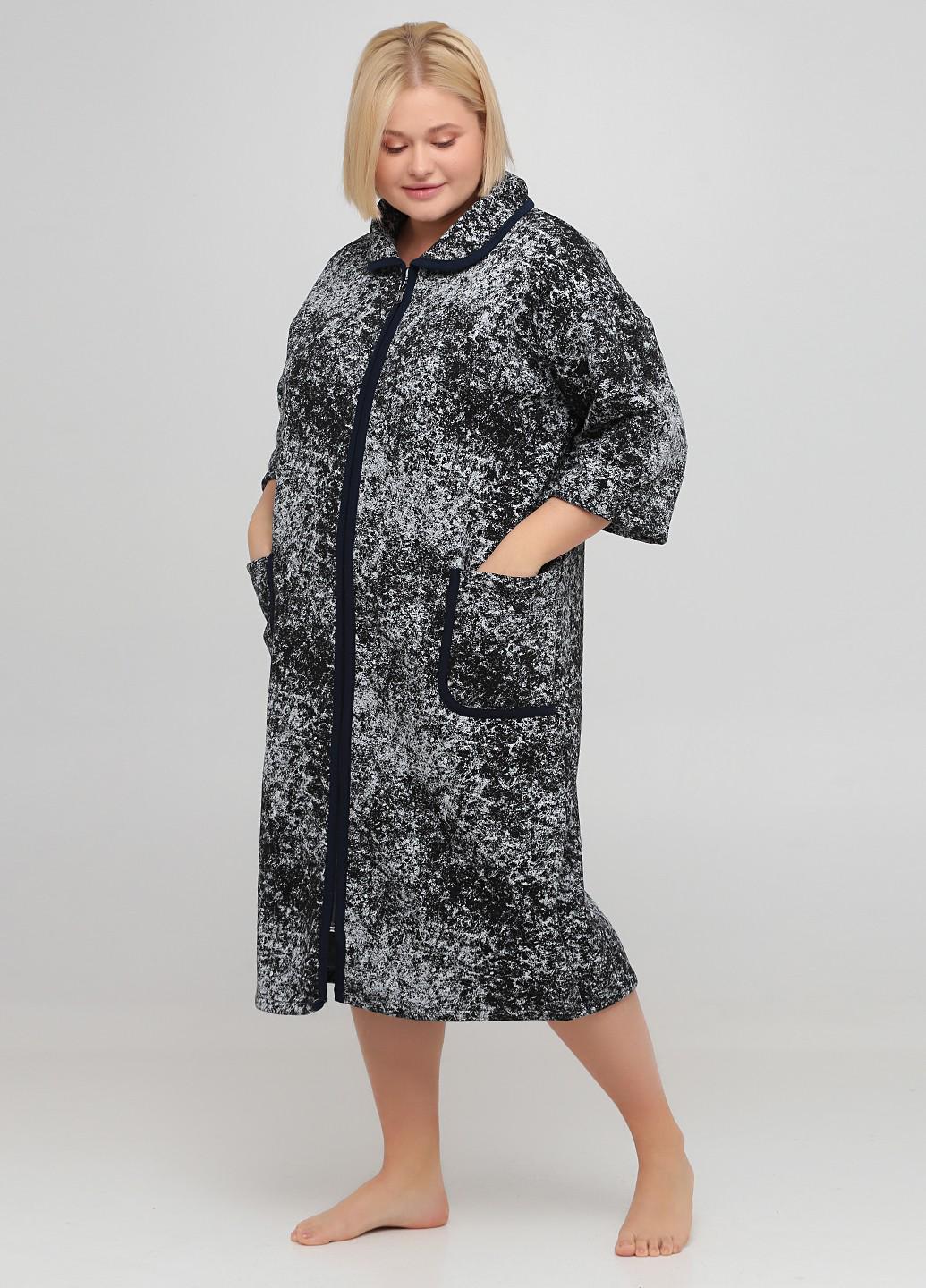Халат женский Radda 10 Черный/Серый (80350-07) Халат женский Radda 10 Черный/Серый (80350-07)