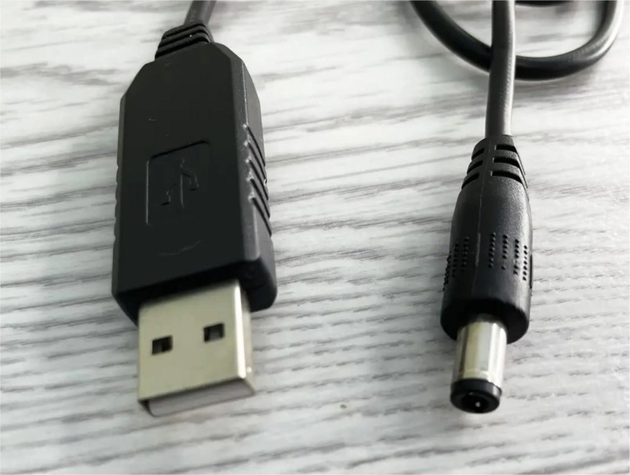 Кабель живлення USB 2,0-DC 5,5x2,5 мм 0,9 м 6В Чорний - фото 9