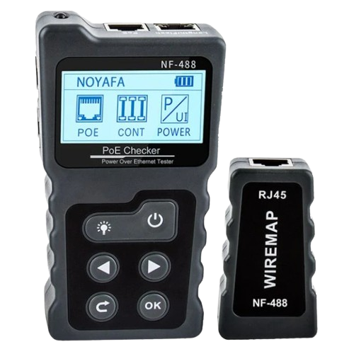 Сетевой тестер Noyafa NF-488 проверка STP/UTP до 600 м 5-60V POE (36522254) Сетевой тестер Noyafa NF-488 проверка STP/UTP до 600 м 5-60V POE (36522254)