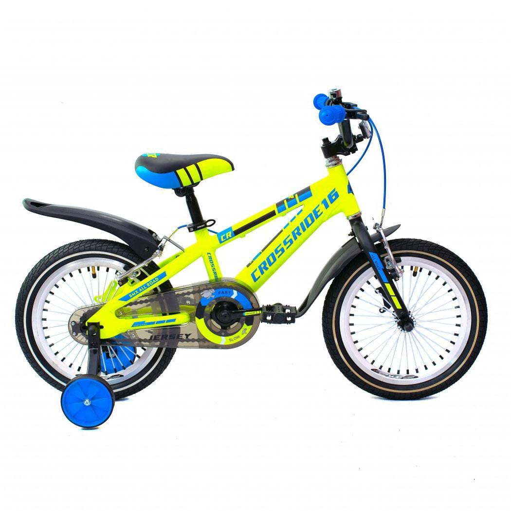 Детский велосипед Crossride Jersey 16" 2021 Зеленый (ard-0455)