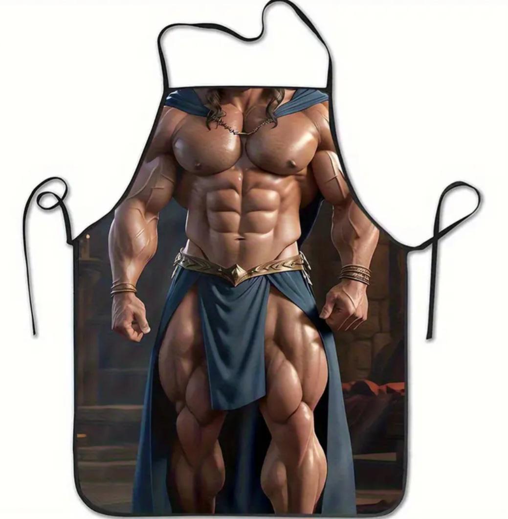 Фартук мужской прикольный Накачанный мужчина с мускулами 74x54 см Разноцветный (449994) Фартук мужской прикольный Накачанный мужчина с мускулами 74x54 см Разноцветный (449994)