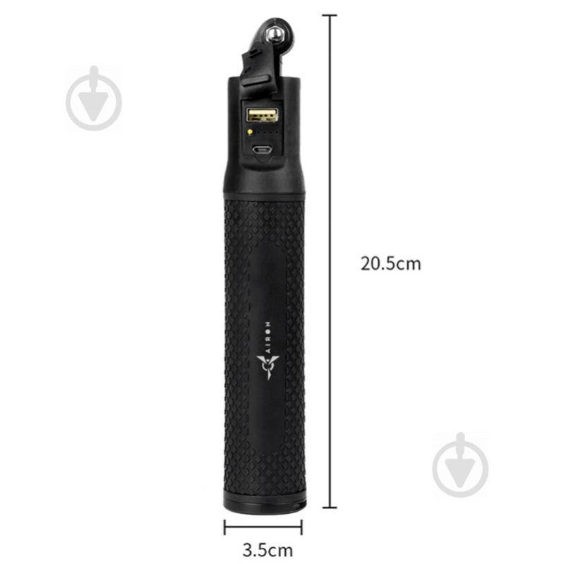 Монопод AIRON Power Bank AC120 для екшн-камер GoPro, AIRON, SONY, ACME, Xiaomi, SJCam, EKEN, ThiEYE Чорний (69477915500010) - фото 7