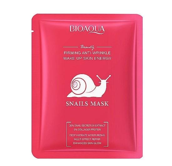 Маска для обличчя зміцнювальна Bioaqua Firming Anti-Wrinkle Snails Mask тканинна 25 г (13353525) Маска для обличчя зміцнювальна Bioaqua Firming Anti-Wrinkle Snails Mask тканинна 25 г (13353525)