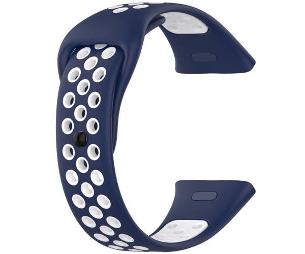 Ремешок Sport Silicone для Xiaomi Redmi Watch 3 Active Белый с синим
