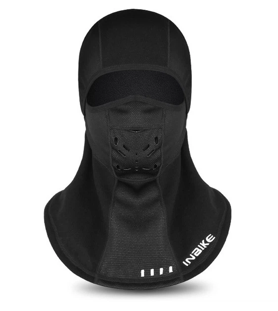 Балаклава теплая зимняя INBIKE X3 v3 флисовая трансформер One Size Черный (678370700)