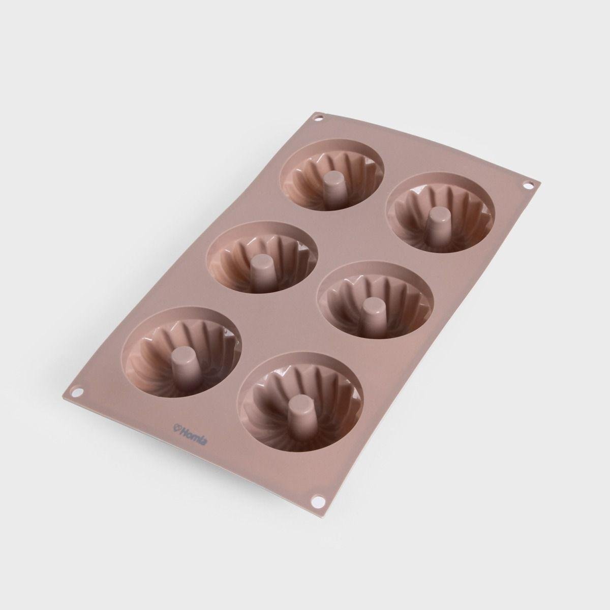 Форма для выпечки пончиков Homla EASY BAKE 17x28х3 см Розовый (202640)