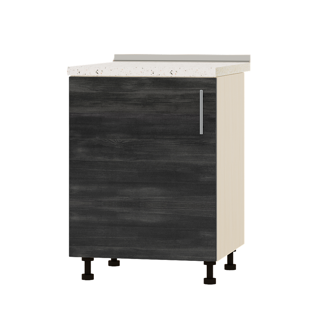 Шкаф нижний Эверест Оптима модуль Низ Н83-600 60х47х85 см Северное дерево темное/Дуб Молочный (04068)