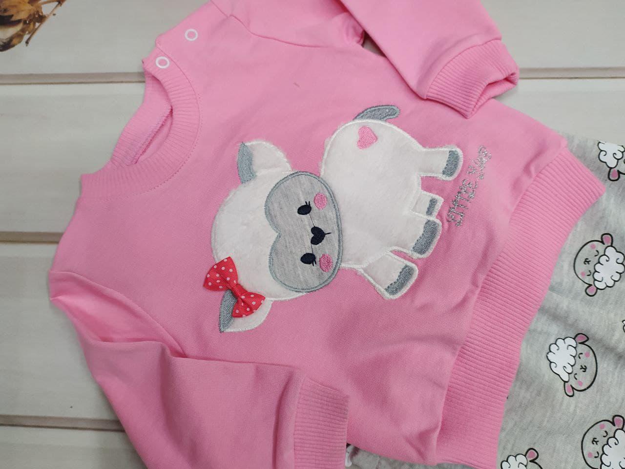 Костюм детский canza с овечкою для девочки 68 см Розовый (11216/68) - фото 2