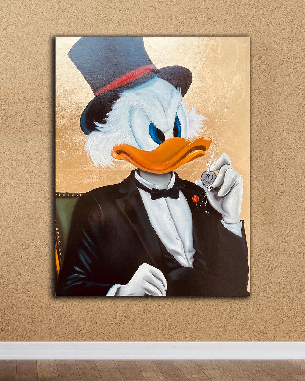 Картина в офис Скрудж и 10 центов 30х40 см (MIX-234)