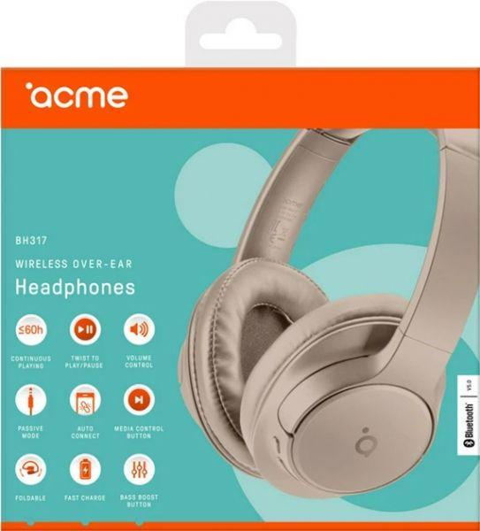 Навушники ACME BH317 Wireless over-ear headphones Sand (4770070882214) - фото 7