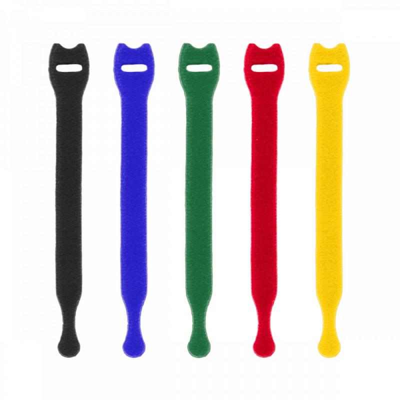 Многофункциональная лента - липучка TR 12x150 мм 10 шт. Разноцветный (HLTR12150/10MIX5)