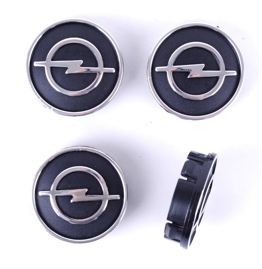 Комплект колпачков для литых дисков Vitol Opel 60x55 ABS пластик 4 шт. Черный