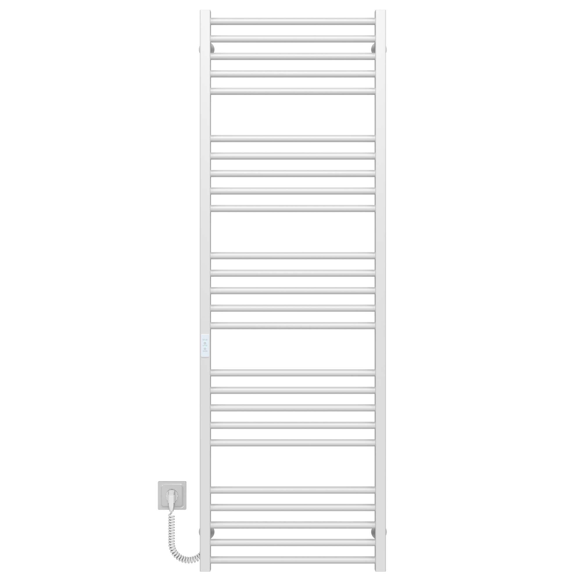Полотенцесушитель электрический Deffi Lima П25 WD04 левое подключение нержавеющая сталь 600х1600 мм Белый (A.LI.160.60.25.EWL4)