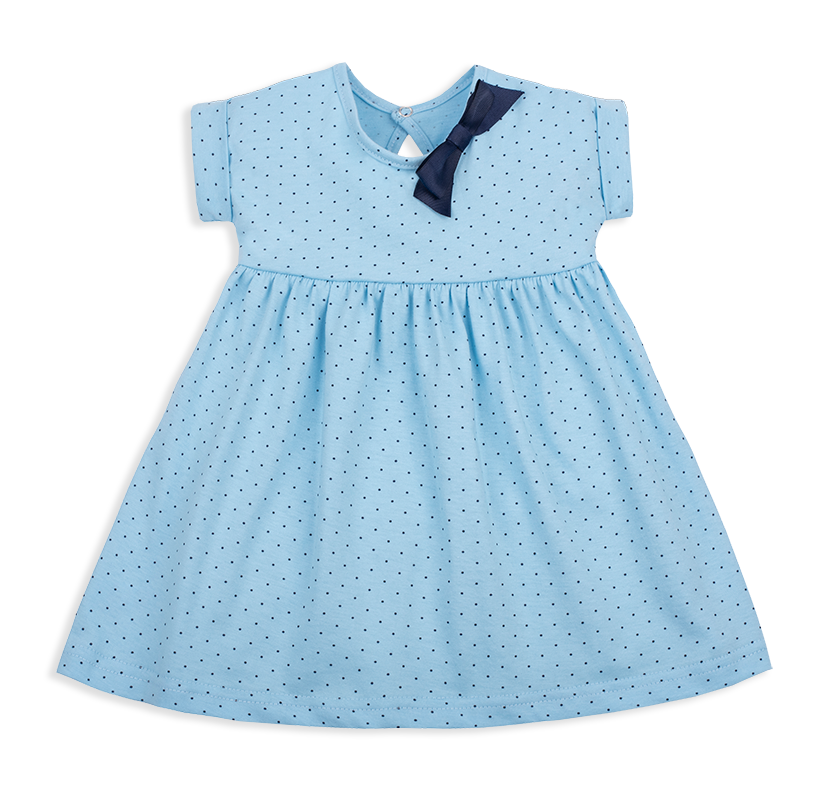 Платье детское хлопковое летнее для девочки Gabbi PL-20-14-1 Тутти-Фрутти 80 см Голубой (12113)
