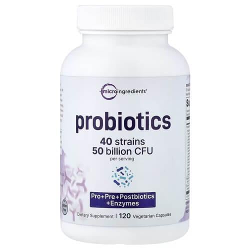 Пробиотики и пребиотики Micro Ingredients Probiotics 120 Capsules (MII-02379)