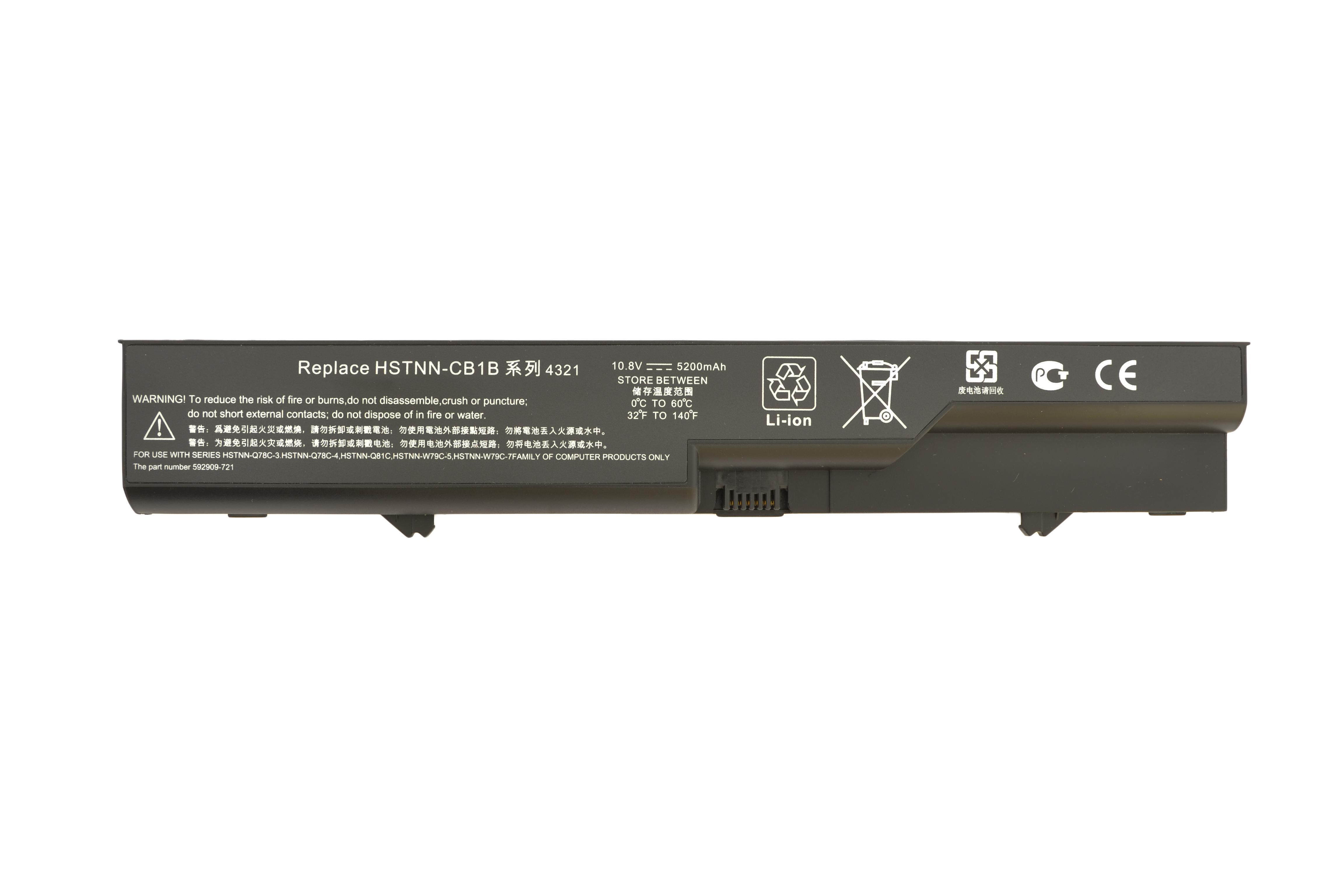 Аккумулятор для ноутбука HP Compaq HSTNN-IB1A ProBook 4320s 10,8 V 5200 mAh (011147)