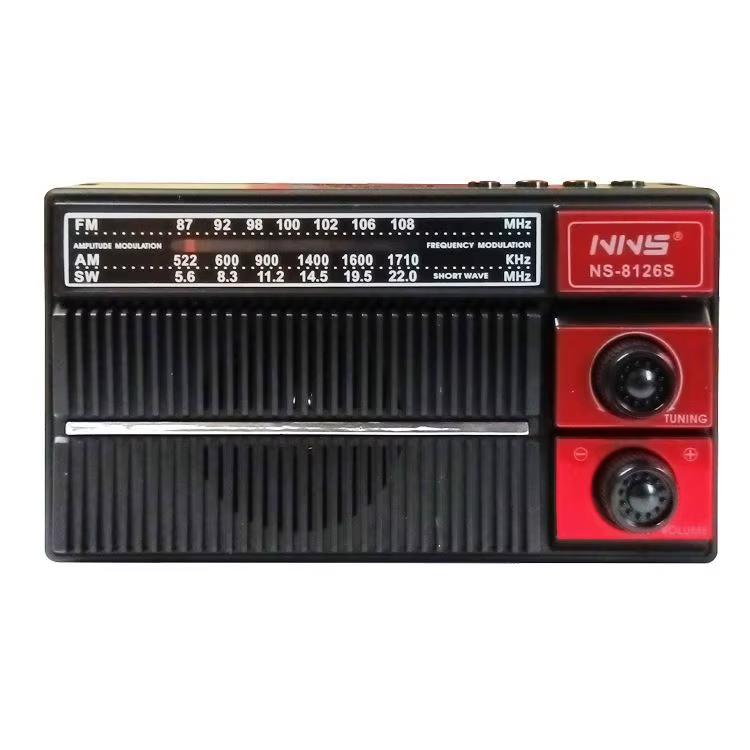 Радиоприемник на аккумуляторе Rotosonic XB-122URT USB/TF/FM/AM/SW с солнечной панелью и фонариком