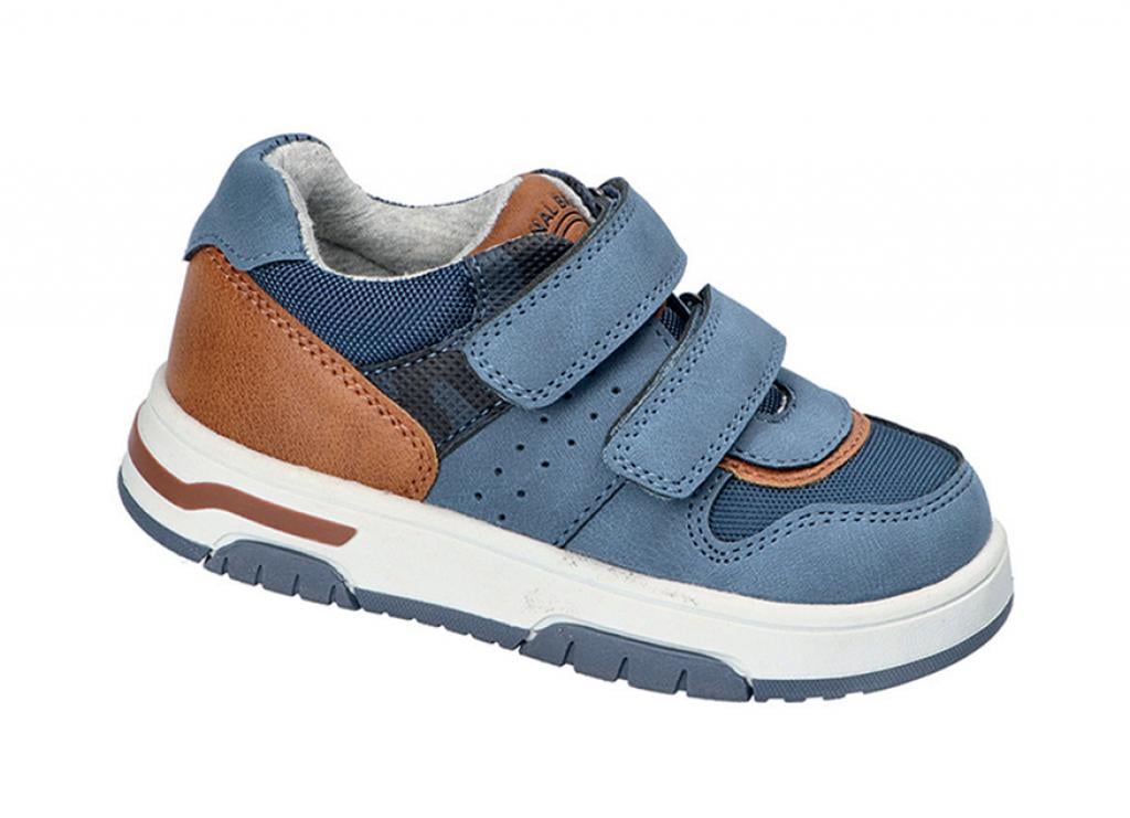 Кроссовки для мальчиков 134 экокожа р. 24 Синий