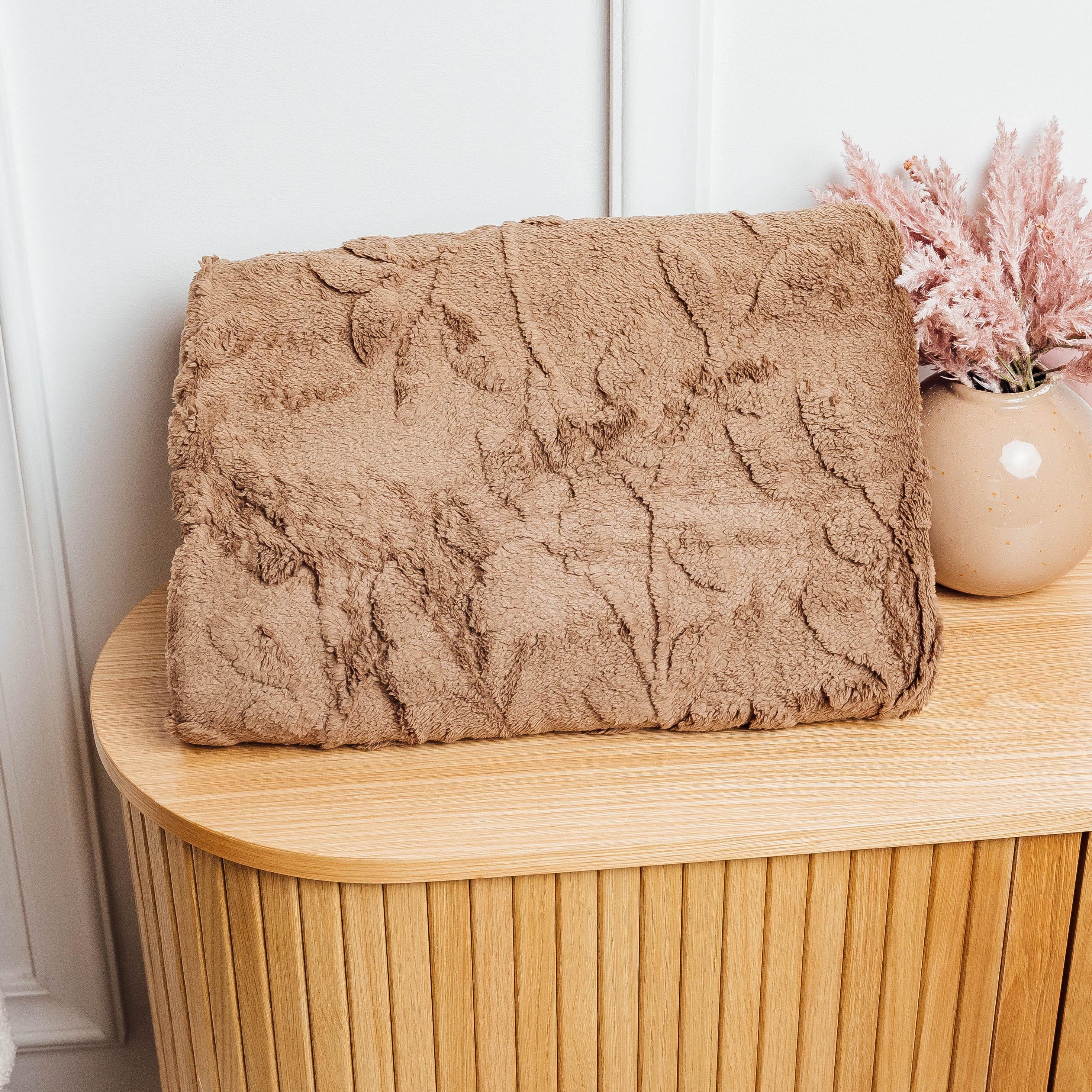 Плед Гілочка двоспальний 180x200 см Коричневий (89084)