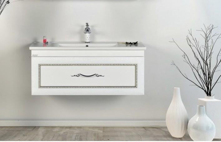 Тумба підвісна з умивальником Gold Ban-Yom Aşiyan 1000х450х480 мм