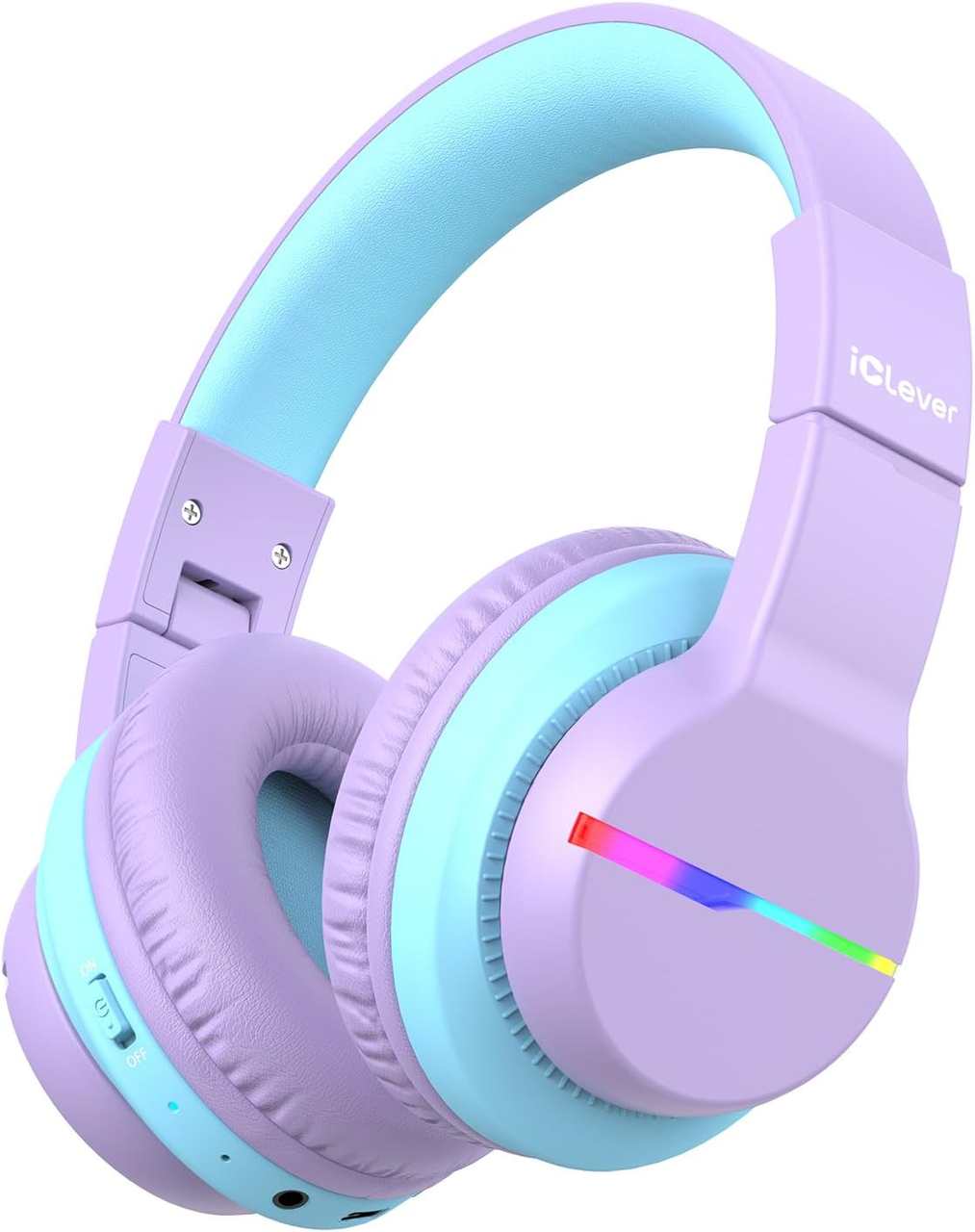 Наушники детские беспроводные iClever BTH12 Bluetooth светодиодные 74/85 дБА (2945877319)