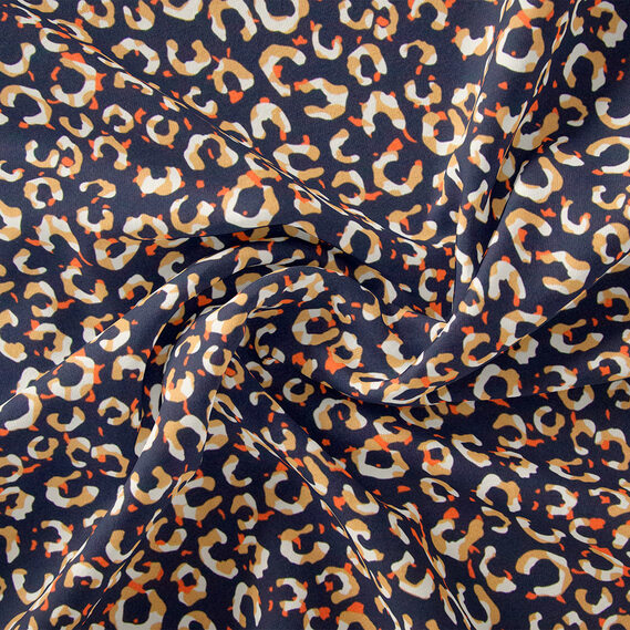 Тканина плательна IDEIA Super Soft Digital півкола 1,5 м Темно-синій (2200004220970)