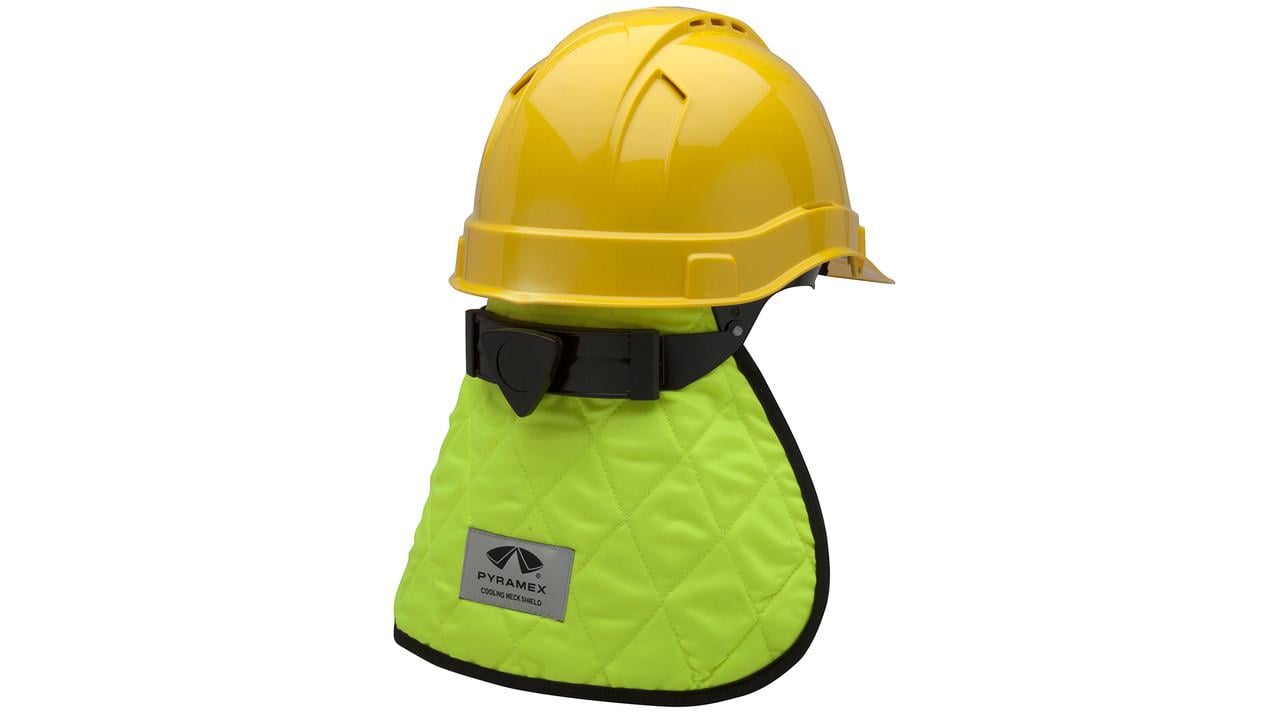 Охлаждающая подкладка для защитной каски с накидкой для шеи Pyramex CNS1 (Hi-vis Lime)