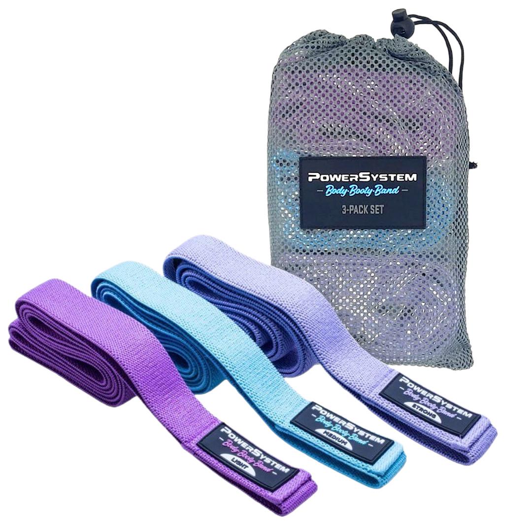 Набор тканевых резинок 3 шт. Power System Booty Band Set Long (PS-4129)