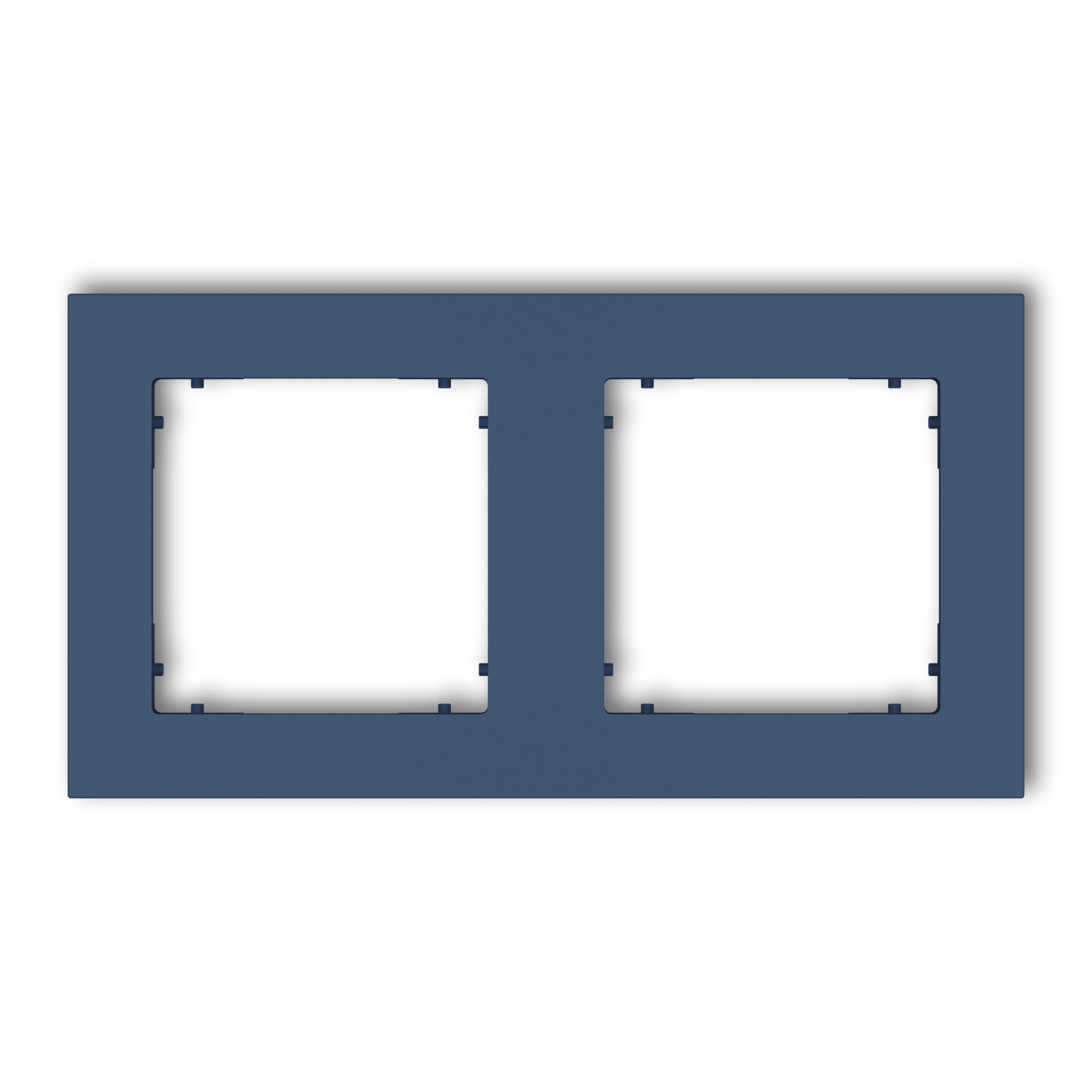 Рамка двойная универсальная Karlik Mini Navy Blue (64MR-2)