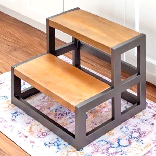 Скамейка-ступенька из дерева Томпсон Венге/Сиена (ССТ-00891205)