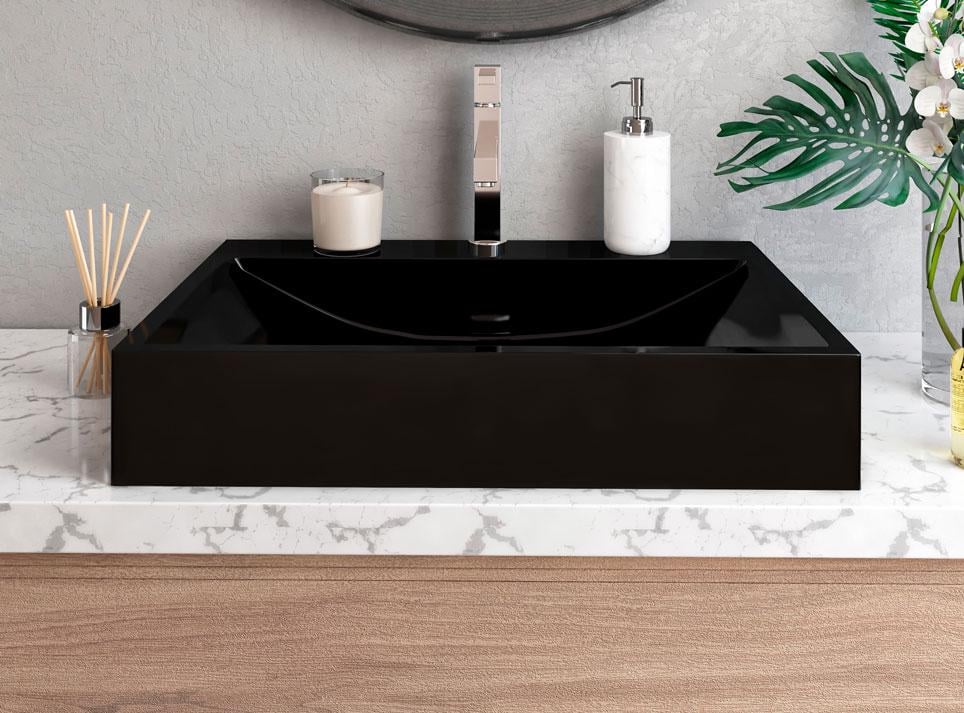 Умывальник накладной Luxor Opal Black - фото 3