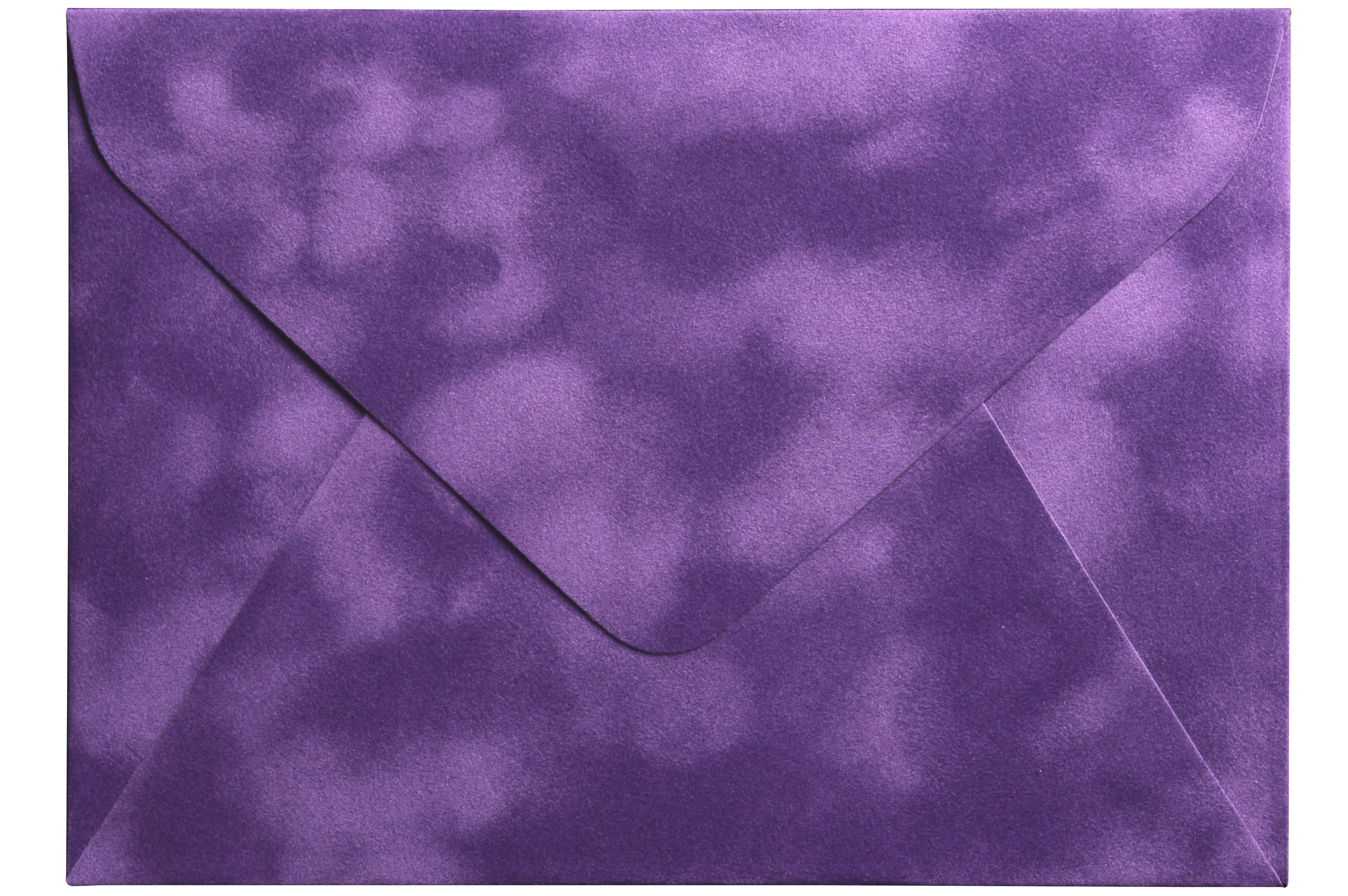 Конверт для денег C5 бархатный с легким мраморным эффектом 23х16 см Фиолетовый (382924371)