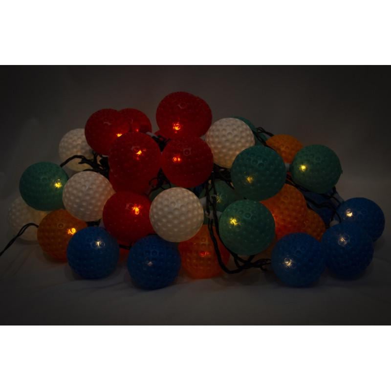 Гірлянда з лампочками розжарювання пластикові кульки 10 м 50 ламп RGB IP44 (050017) - фото 2 Гірлянда з лампочками розжарювання пластикові кульки 10 м 50 ламп RGB IP44 (050017) - фото 2