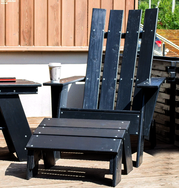 Кресло садовое из дерева Чолпон Венге (КЕА-001512) - фото 3